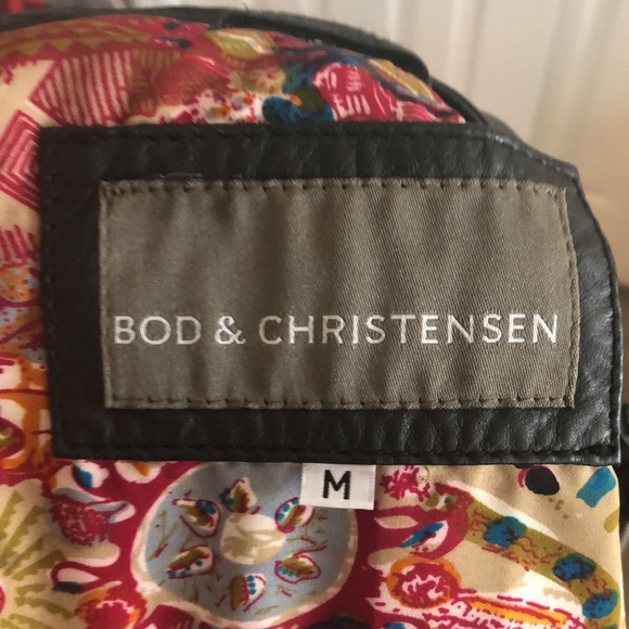 Black real leather BOD & Christensen jacket - Picture 5 of 6